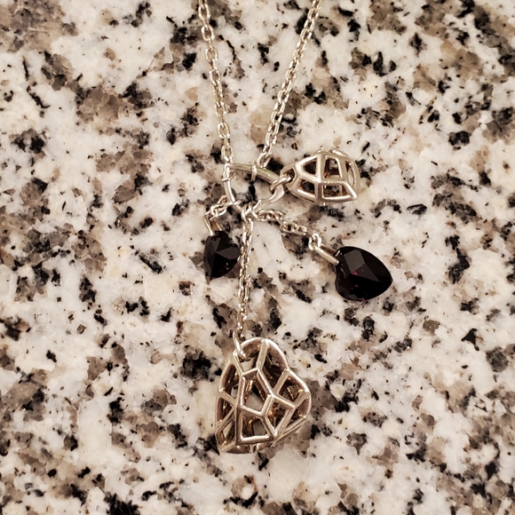 Links of London Garnet Flutter & Heart Necklace - Picture 12 of 14